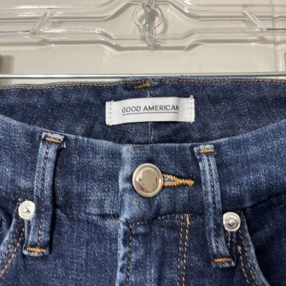 Good American Good Legs Jeans Womens Stretch Blue Skinny Leg Size 00/24 EUC - Picture 4 of 8